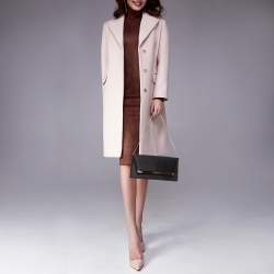 Pre Owned Jimmy Choo Black Satin Margot Chain Clutch