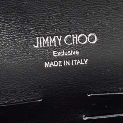 Pre Owned Jimmy Choo Black Satin Margot Chain Clutch