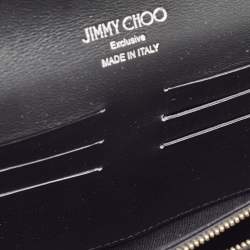Pre Owned Jimmy Choo Black Satin Margot Chain Clutch