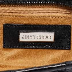 Pre Owned Jimmy Choo Black Snakeskin Tulita Clutch
