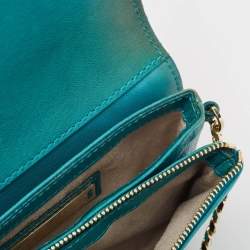 Pre Owned Jimmy Choo Green Leather and Snakeskin Zadie Crossbody Bag