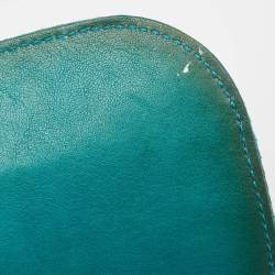 Pre Owned Jimmy Choo Green Leather and Snakeskin Zadie Crossbody Bag