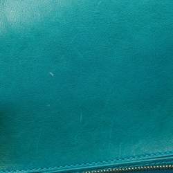 Pre Owned Jimmy Choo Green Leather and Snakeskin Zadie Crossbody Bag