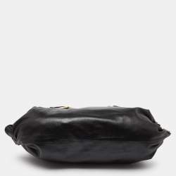 Jimmy Choo Black Leather Shopper Tote