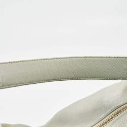 Jimmy Choo Silver Leather Large Solar Hobo