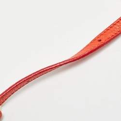 Pre Owned Jimmy Choo Orange Leather Rebel Crossbody Bag