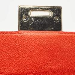 Pre Owned Jimmy Choo Orange Leather Rebel Crossbody Bag