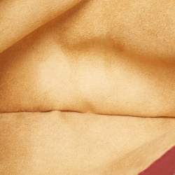 Pre Owned Jimmy Choo Burgundy Leather Flap Clutch