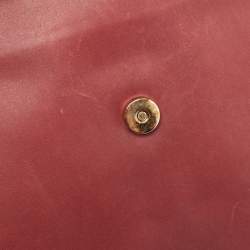 Pre Owned Jimmy Choo Burgundy Leather Flap Clutch