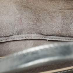 Pre Owned Jimmy Choo Silver Leather and Suede Satchel