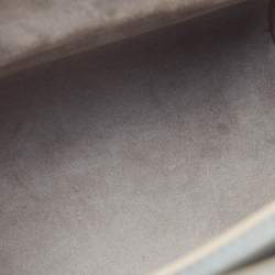 Pre Owned Jimmy Choo Silver Leather and Suede Satchel