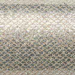 Pre Owned Jimmy Choo Gold Glitter Lurex Fabric Twill Tube Clutch