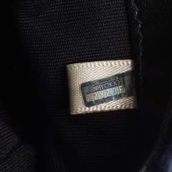 Pre Owned Jimmy Choo Midnight Blue Velvet Mini Ruby Chain Crossbody Bag