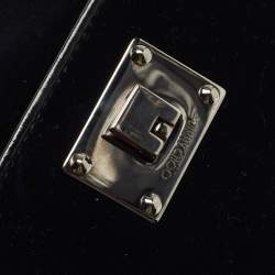 Pre Owned Jimmy Choo Midnight Blue Velvet Mini Ruby Chain Crossbody Bag