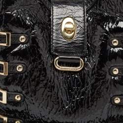 Jimmy Choo Black Patent Leather Bree Tote