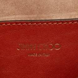 Jimmy Choo Rust Leather Madeline Shoulder Bag