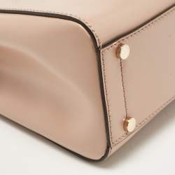 Jimmy Choo Beige Leather Mini Avenue Top Handle Bag