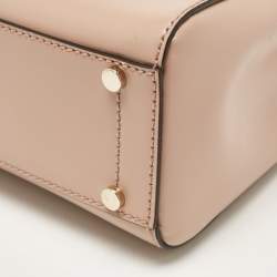 Jimmy Choo Beige Leather Mini Avenue Top Handle Bag