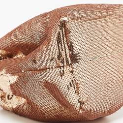 Jimmy Choo Gold Sequins Bon Bon Bucket Bag