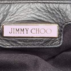 Jimmy Choo Black Leather Studded Hobo