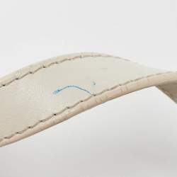 Pre Owned Jimmy Choo White Leather Studded Ramona Shoulder Bag