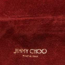 Pre Owned Jimmy Choo Burgundy/Multicolor Python Lockett City Shoulder Bag