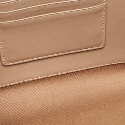 Pre Owned Jimmy Choo Dark Beige Leather Reese Clutch