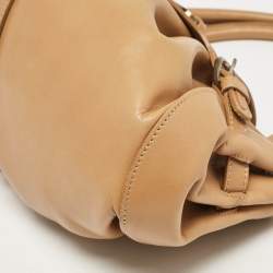 Jimmy Choo Brown Leather Tulita Satchel