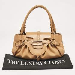 Jimmy Choo Brown Leather Tulita Satchel