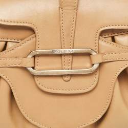 Jimmy Choo Brown Leather Tulita Satchel