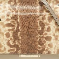 Jimmy Choo Tricolor Karung Leather Top Handle Bag