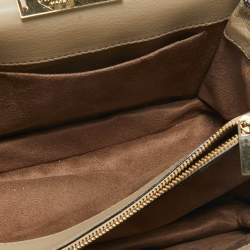 Jimmy Choo Tricolor Karung Leather Top Handle Bag