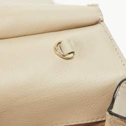 Jimmy Choo Tricolor Karung Leather Top Handle Bag