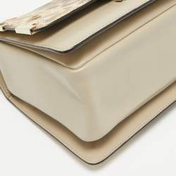 Jimmy Choo Tricolor Karung Leather Top Handle Bag