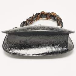 مملوكة مسبقًا Jimmy Choo Black Patent Leather Varenne Hobo