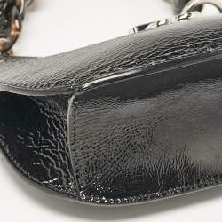 مملوكة مسبقًا Jimmy Choo Black Patent Leather Varenne Hobo