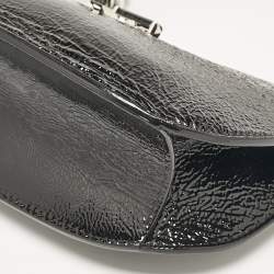 مملوكة مسبقًا Jimmy Choo Black Patent Leather Varenne Hobo