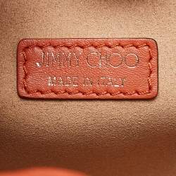 Pre Owned Jimmy Choo Orange Leather Varenne Tote