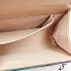 Pre Owned Jimmy Choo Multicolor Acrylic and Velvet Candy Chain Clutch