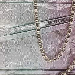 Pre Owned Jimmy Choo Multicolor Acrylic and Velvet Candy Chain Clutch
