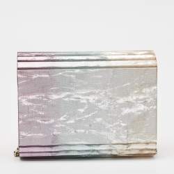 Pre Owned Jimmy Choo Multicolor Acrylic and Velvet Candy Chain Clutch