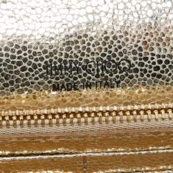 Pre Owned Jimmy Choo Gold Lurex Fabric Milla Chain Clutch