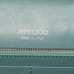 Jimmy Choo Grey Elaphe Milla Chain Clutch