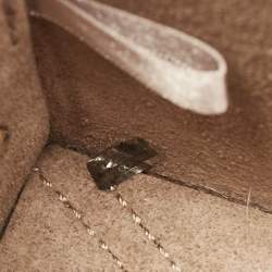 Pre Owned Jimmy Choo Silver Leather Lockett City Shoulder Bag