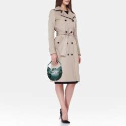 Jimmy Choo Green Leather and Satin Mini Tulita Hobo