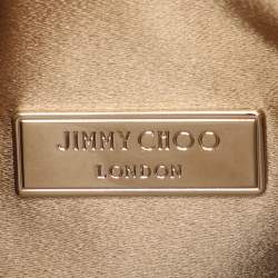 Pre Owned Jimmy Choo Gold Mirror Leather BonBon Bucket Bag