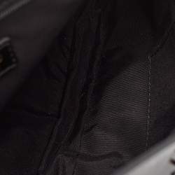 Jimmy Choo Black Leather Embellished Clutch