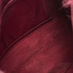 Jimmy Choo Candy Pink Mink Fur Lockett Envelope Mini Clutch