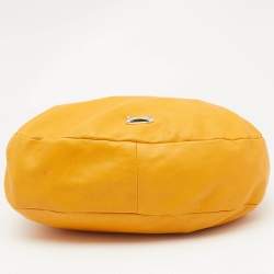 Jimmy Choo Mustard Snakeskin and Leather Sky Bangle Hobo
