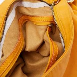 Jimmy Choo Mustard Snakeskin and Leather Sky Bangle Hobo